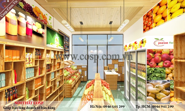 Thiết kế nội thất shop trái cây - bánh kẹo nhập khẩu - Chị Khánh2